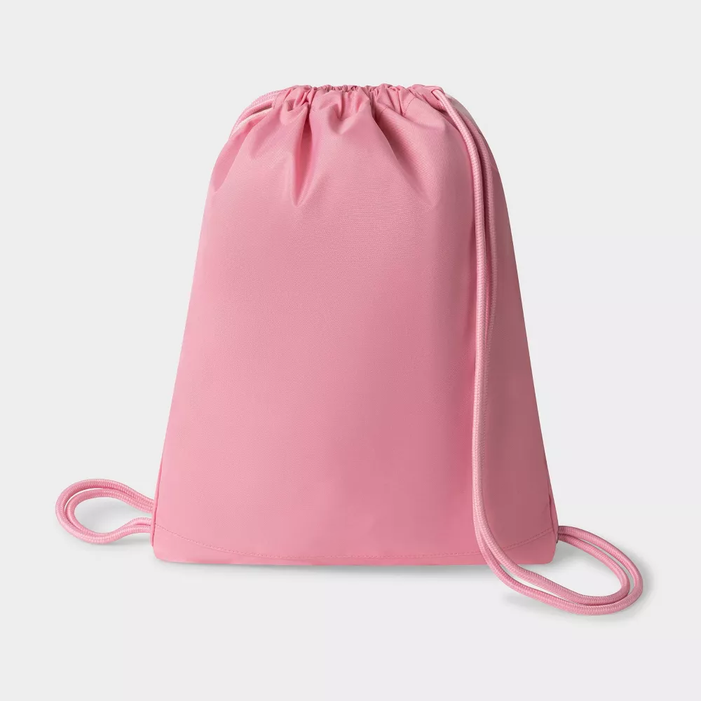 Durable Textured Polyester Drawstring Backpack
