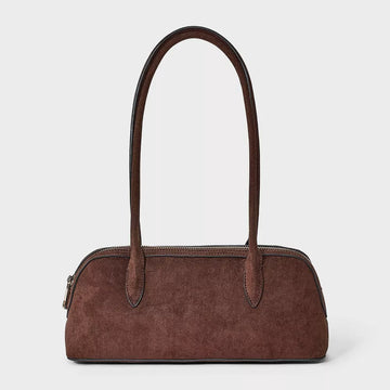 Dome Shape Long Shoulder Baguette Bag