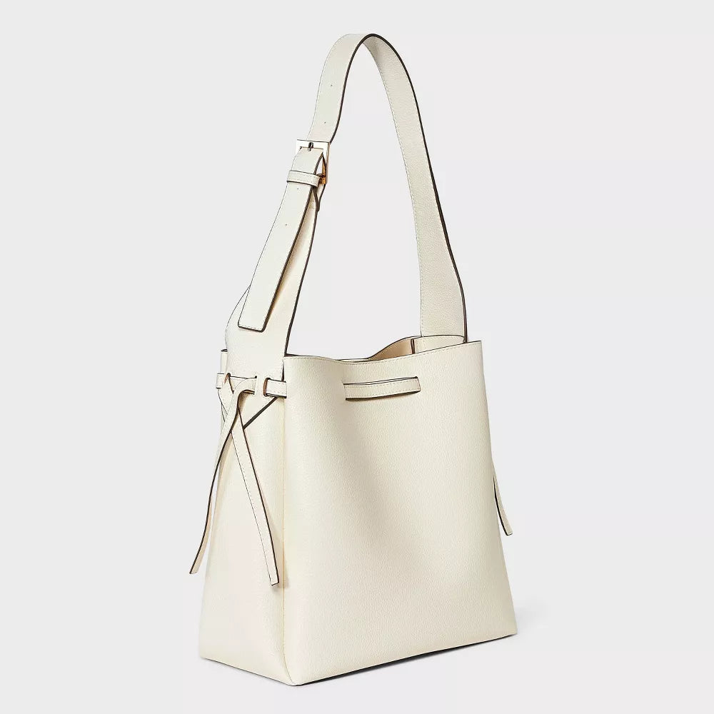 Drawstring Bucket Shoulder Bag