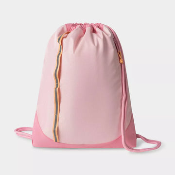 Durable Textured Polyester Drawstring Backpack